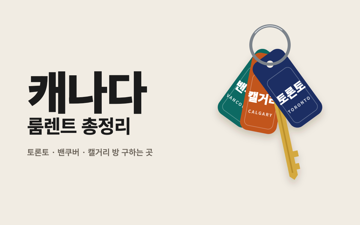 캐나다 룸렌트 사이트 총정리 — 도시별 방 구하는 곳과 주별 렌트 규정 비교 (2026)